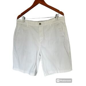 Johnnie-O Chino Cotton Shorts White Size 36